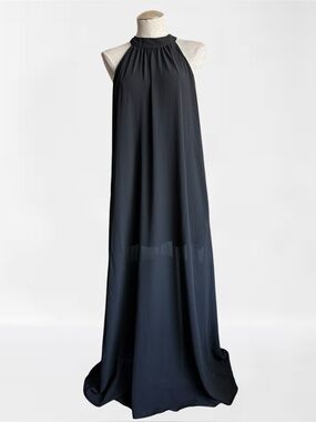 Fab’rik Black Halter Maxi Dress – Size L